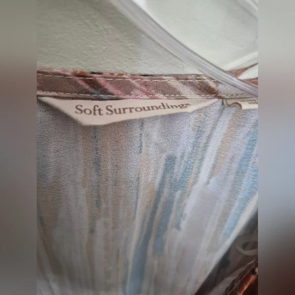 Soft Surroundings Cyra Patterned Midi Dress 1X - Picture 3 of 6